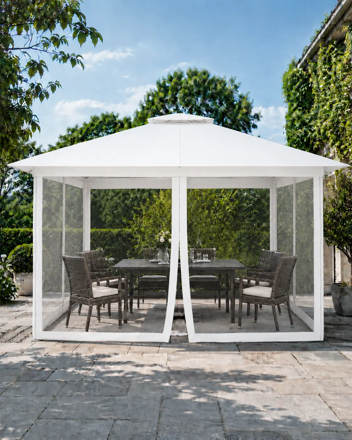 PAVEA Haven 4M gazebo in White