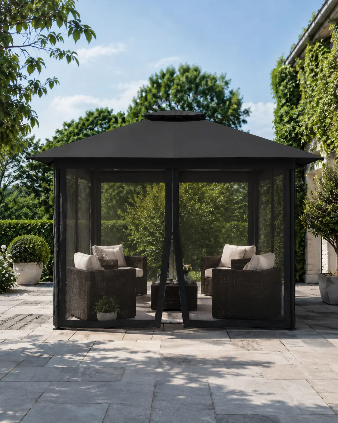 PAVEA Haven 3M gazebo in Charcoal